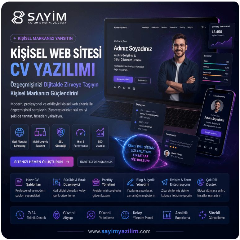 Kişisel Tanıtım ve CV Yazılımı