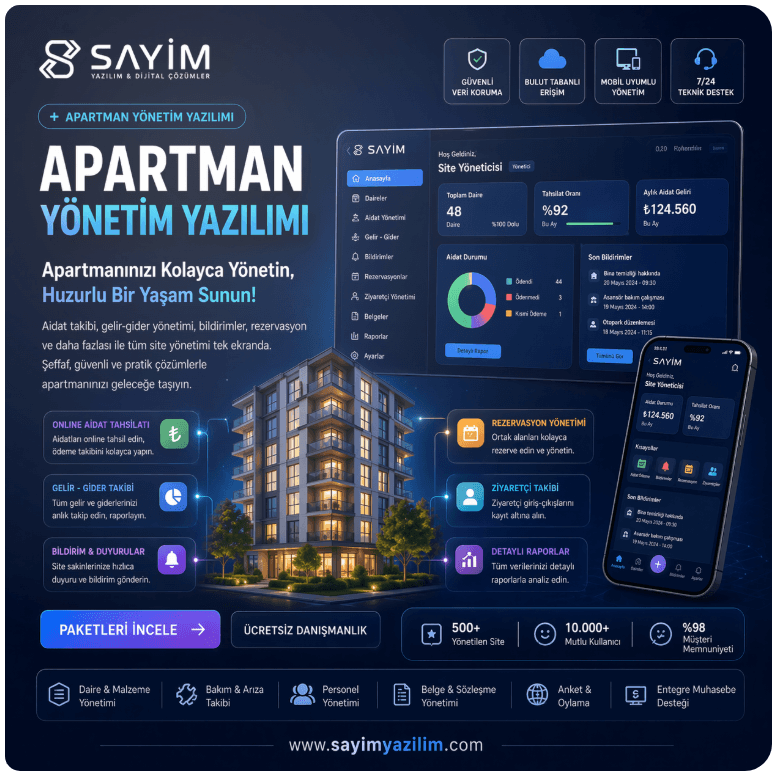 Apartman Yönetimi Yazılımı